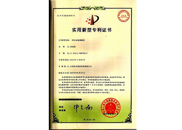 實(shí)用新型專(zhuān)利證書(shū)